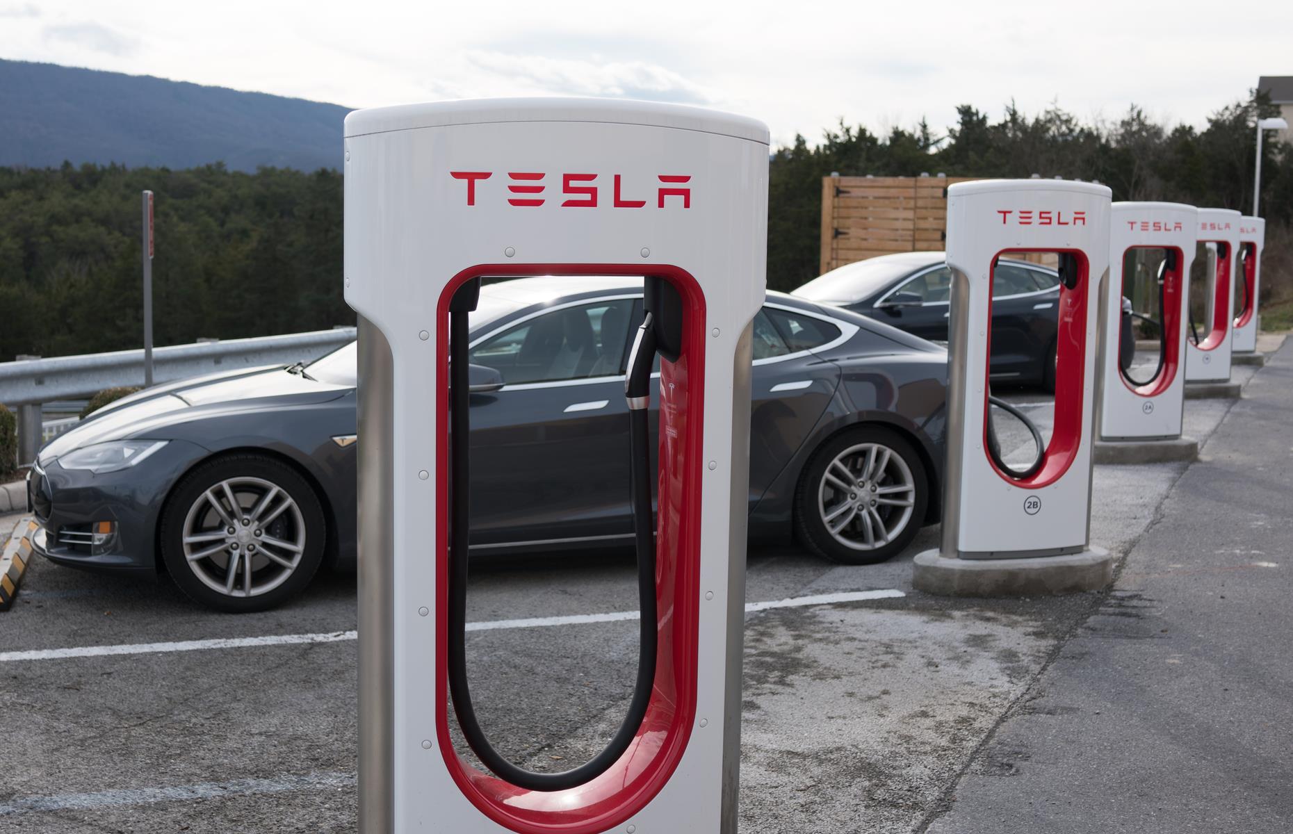 Tesla electric car chargers